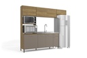 KIT COCINA COMPACTA KAPPESBERG L780A NGFE C/ MESADA
