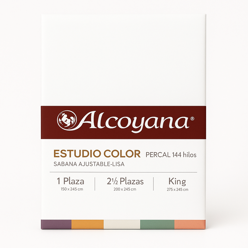 SABANA AJUSTABLE ALCOYANA ALC0839/3 ESTUDIO 2.5 PL BLANCO