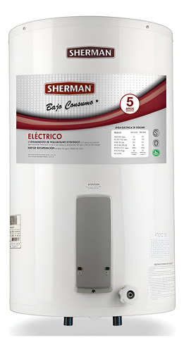 TERMOTANQUE ELECTRICO SHERMAN TECC055ESHK2 55L COLGAR SH