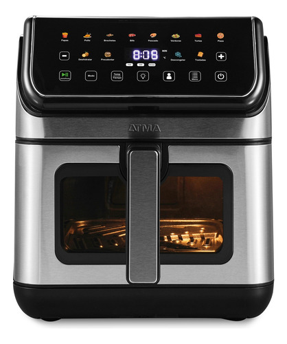 FREIDORA DE AIRE ATMA FR258AIP 8 LITROS INOX 1750W