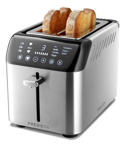 TOSTADORA PHILCO TO071IP DIGITAL 2 RANURAS INOX