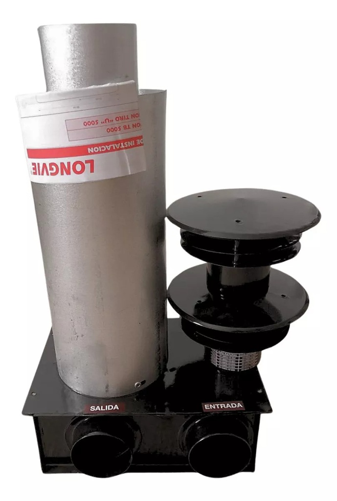 VENTILACION DE TIRO EN U LONGVIE VU5 P/CALEF. TB DE 5000Kcal.