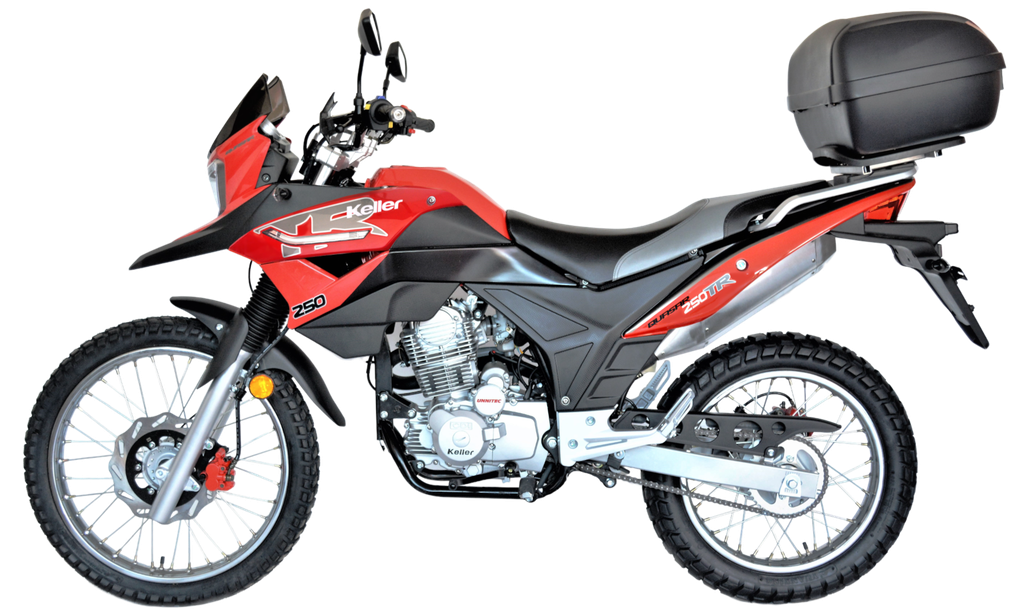 MOTO KELLER QUASAR 250TR KN250GY NARANJA