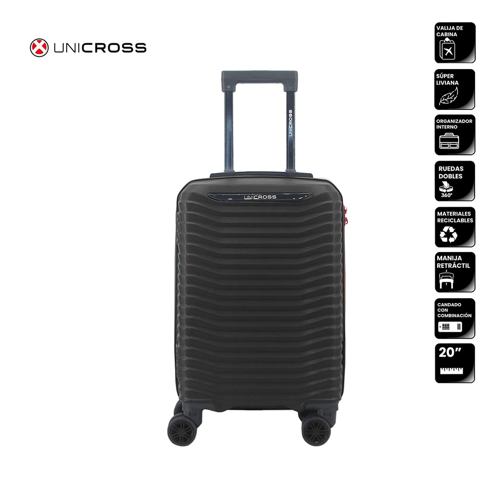 VALIJA UNICROSS 20" 62.2076N20 ABS NEGRA