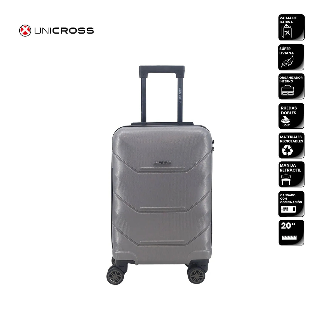 VALIJA UNICROSS 62.2077G20 20" 62.2077G20 ABS GRIS