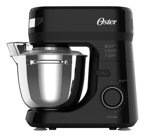 BATIDORA PLANETARIA OSTER 850W FPSTSMPL2B NEGRA 4LTS