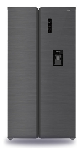 HELADERA BGH BRS540I2A 534L SBS NO FROST INVERTER DARK INOX