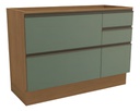 BAJO MESADA KAPPESBERG MAXXI G746-CNVE 120CM CANELA VERDE