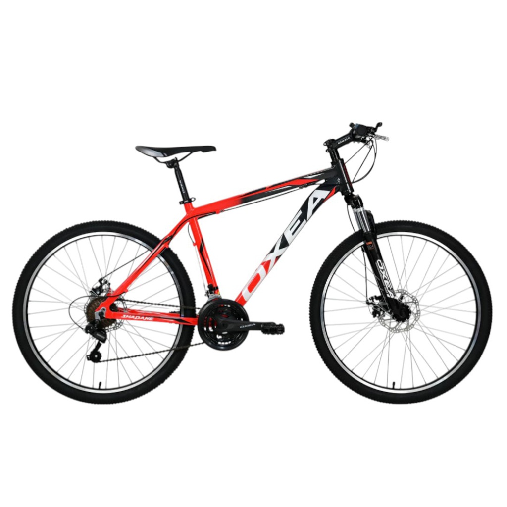 BICICLETA OXEA SHADANE R26 TALLE M ROJO BLANCO NEGRO