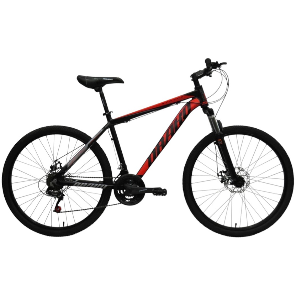 BICICLETA TOMASELLI DRAKO STRONG R29 TALLE M NEGRO GRIS ROJO
