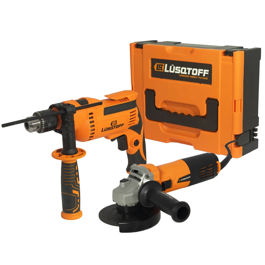 KIT AMOLADORA LUSQTOFF KATL-8 720W + TALADRO 650W
