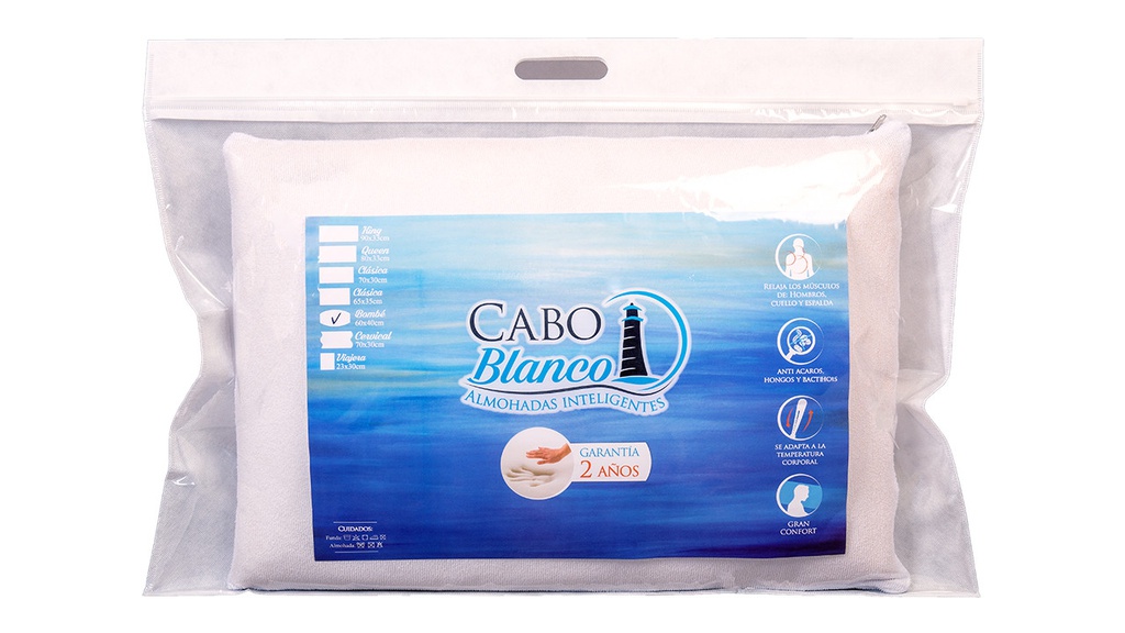 ALMOHADA CABO BLANCO VELLON PREMIUM C/NUCLEO 2103