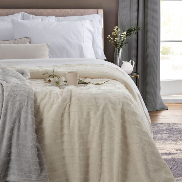 FRAZADA ALCOYANA GINEBRA 2 1/2 ALC2079/3 NATURAL