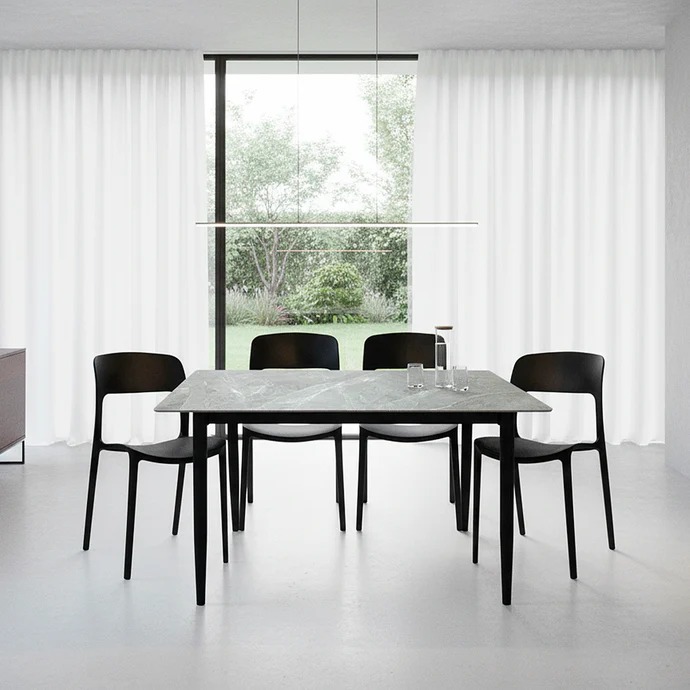 COMBO GARDENLIFE V7650 MESA SIMIL PIEDRA MARMOL GR + SILLA NINA x4 UND NG