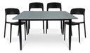 COMBO GARDENLIFE V7650 MESA SIMIL PIEDRA MARMOL GR + SILLA NINA x4 UND NG