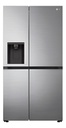 HELADERA LG GS66PP SBS 591L INVERTER C/DISPENSER SILVER