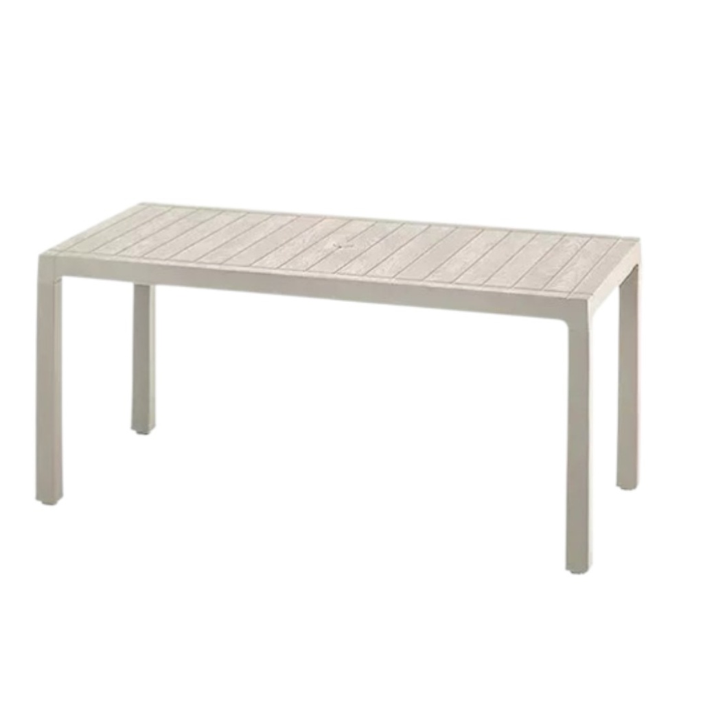 MESA PLASTICA RIMAX RECTANGULAR TAUPE BARU 153CM
