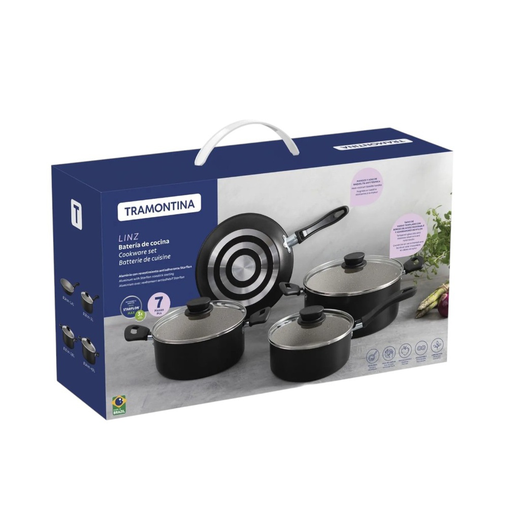 BATERIA DE COCINA TRAMONTINA 28299/008 LINZ X7