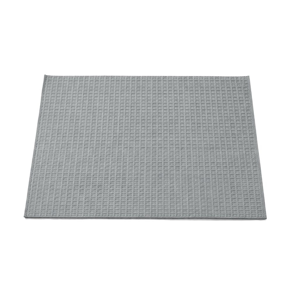 PAÑO SECAPLATOS CON CUADRADOS GRIS CLARO C3304G