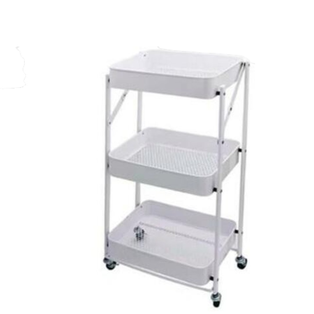 CARRITO ORGANIZADOR LEMONPIE CS-02 PLEGABLE BLANCO