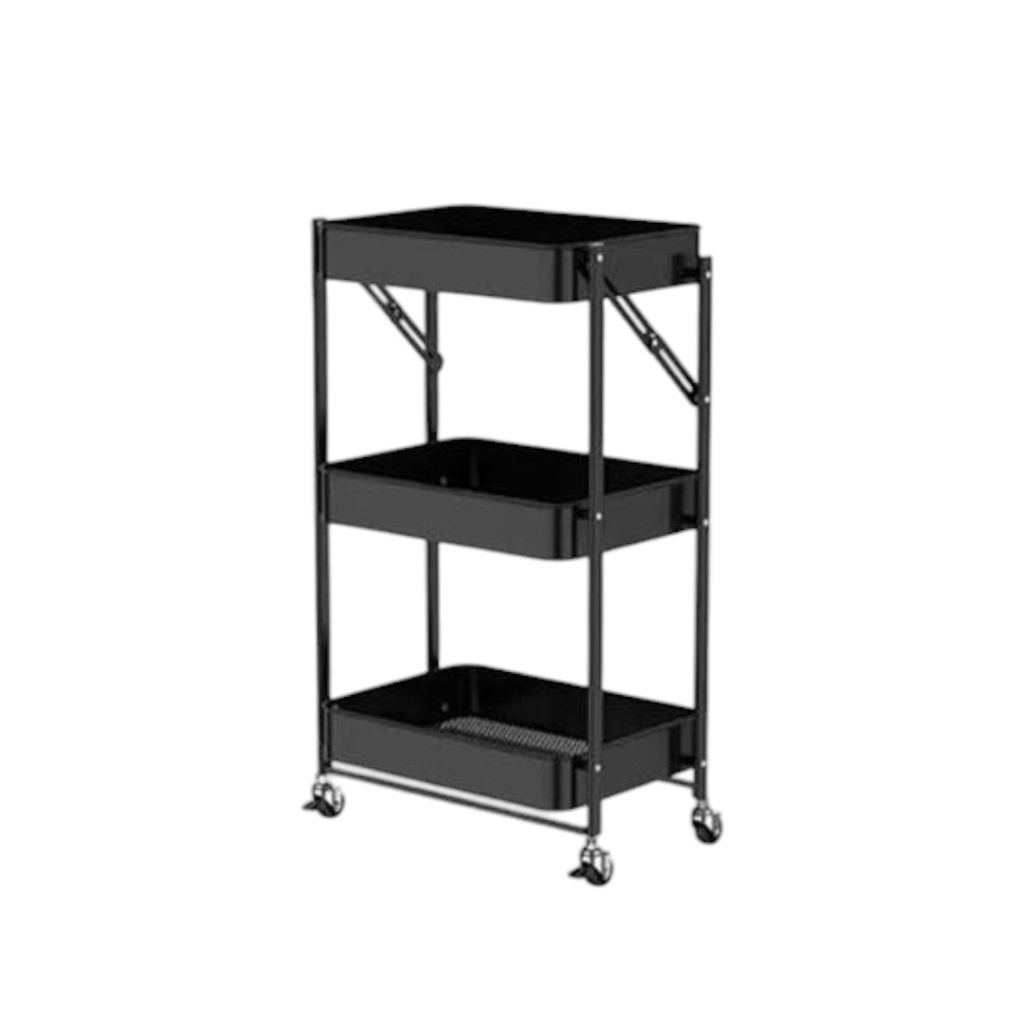 CARRITO ORGANIZADOR LEMONPIE CS-02 PLEGABLE NEGRO