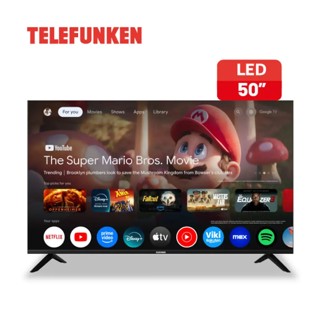 SMART TV TELEFUNKEN 50" TK5026UG6G 4K GOOGLE TV
