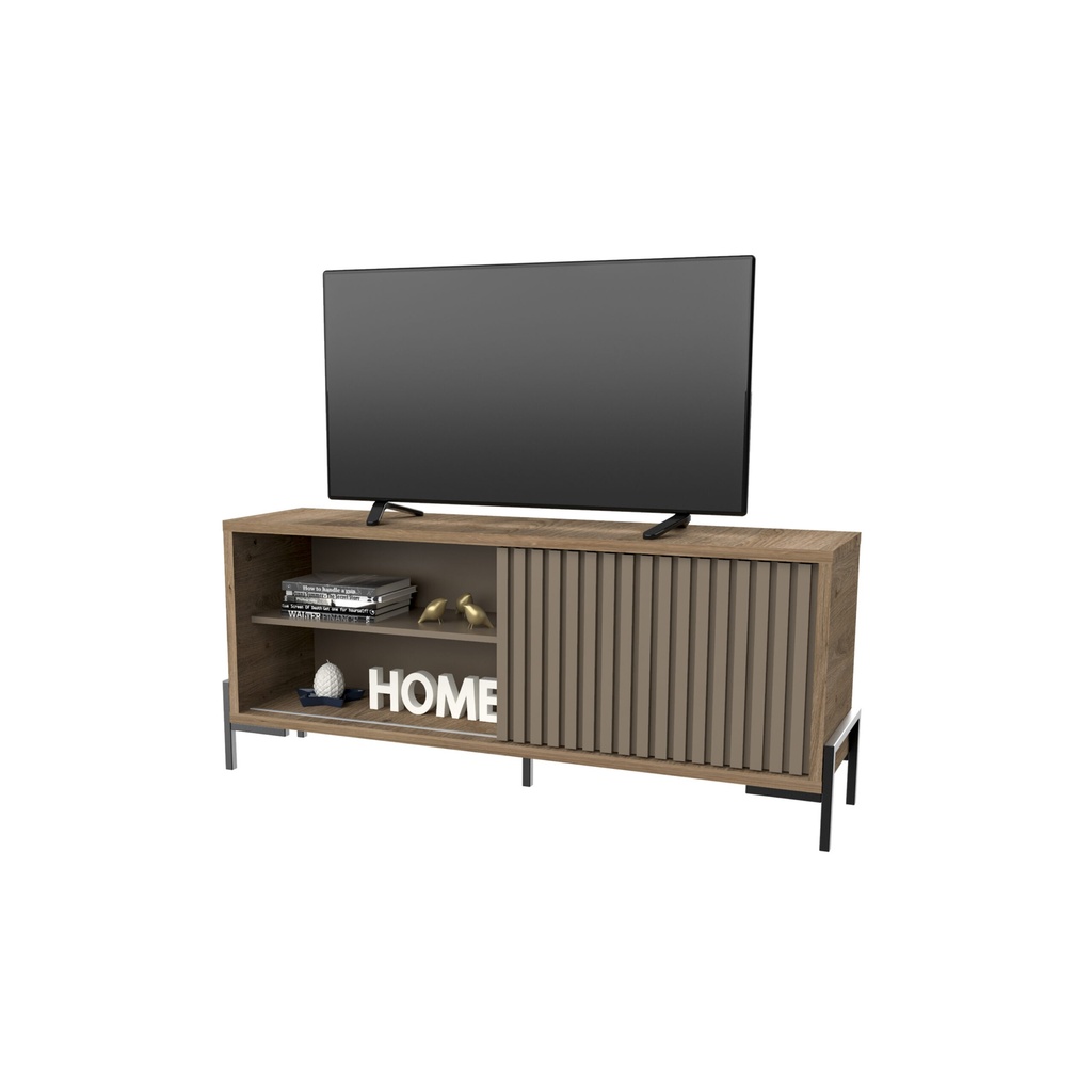 RACK TV DELOS DRO10RDGA 60" 1 PUERTA ROBLE GRIS 
