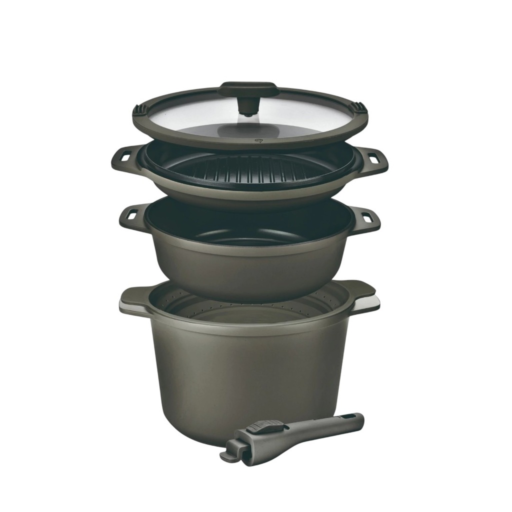 BATERIA CAROL 30524 6 EN 1 ALUMINIO FUNDIDO GRIS 