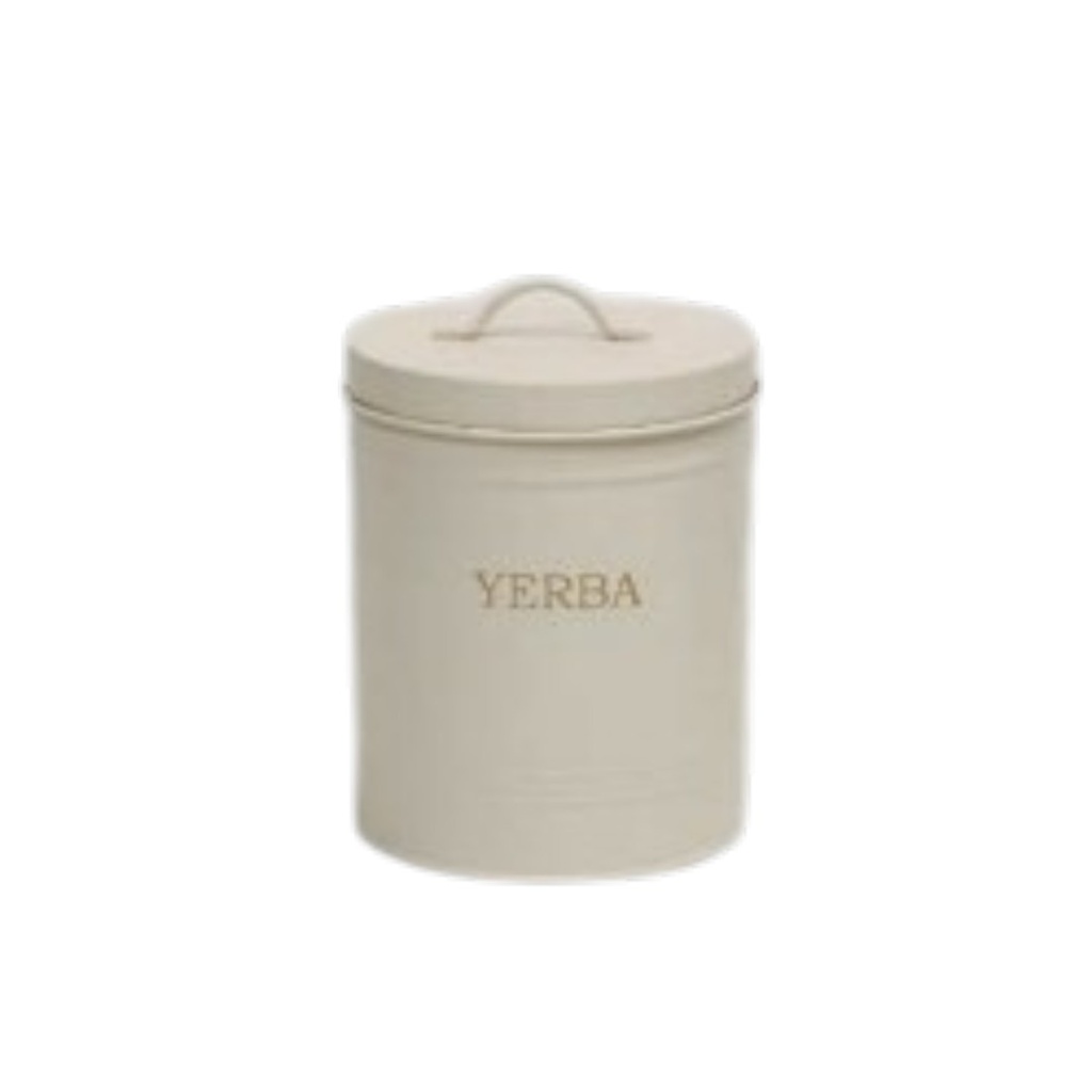 LATA PARA YERBA CAROL 71013 13,5 X 17 CM TIZA