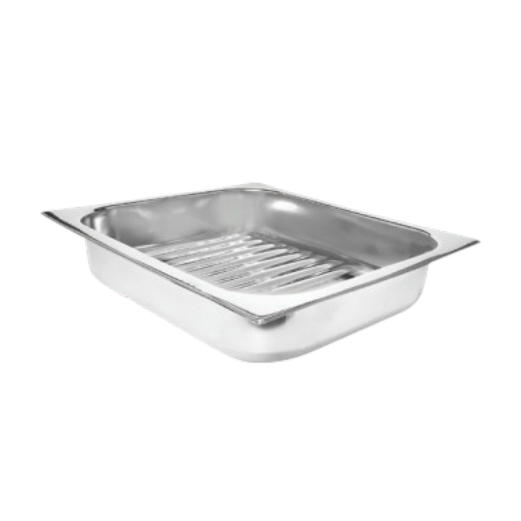 ASADERA CAROL 985/3 38X29 ACERO INOX ACANALADA