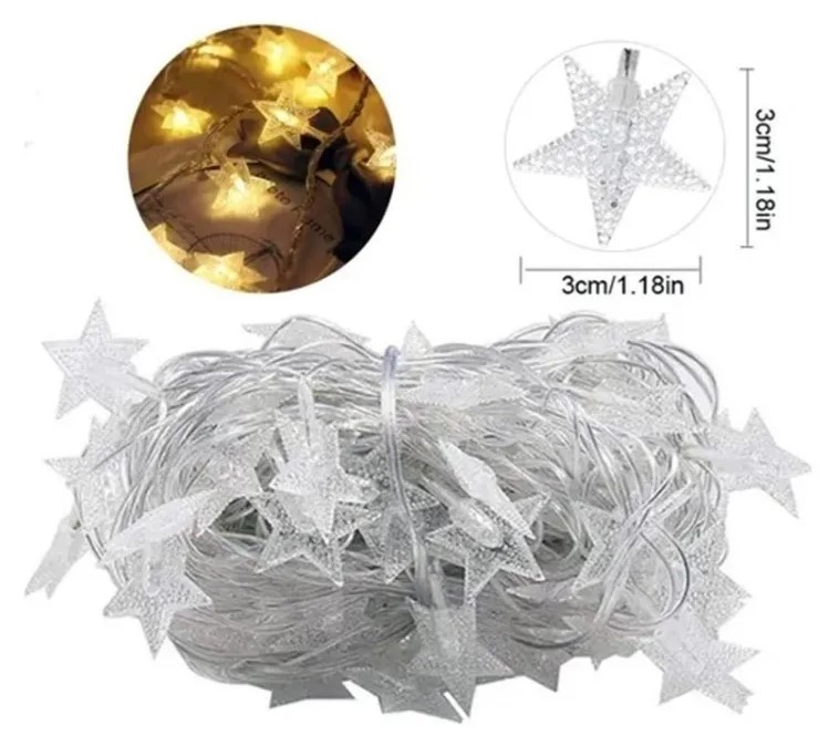 GUIRNALDA ESTRELLAS LED / PILAS