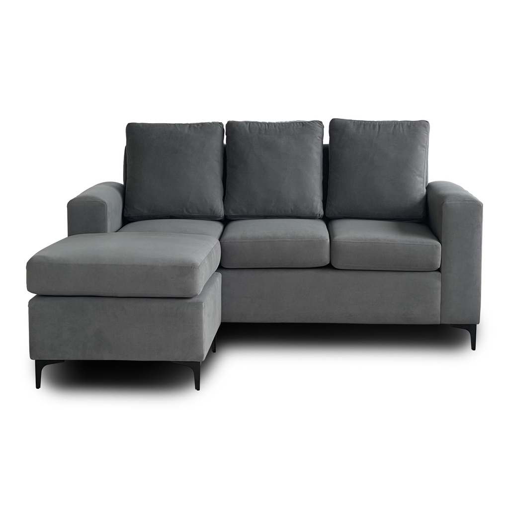SOFA ESQUINERO REVERSIBLE 200X180 PANA JACKSON G3 GRIS 