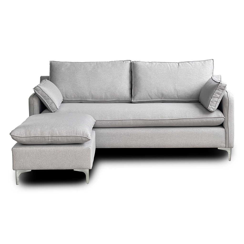 SOFA ESQUINERO FENIX 195X180 LINO FOXSI G2 GRIS
