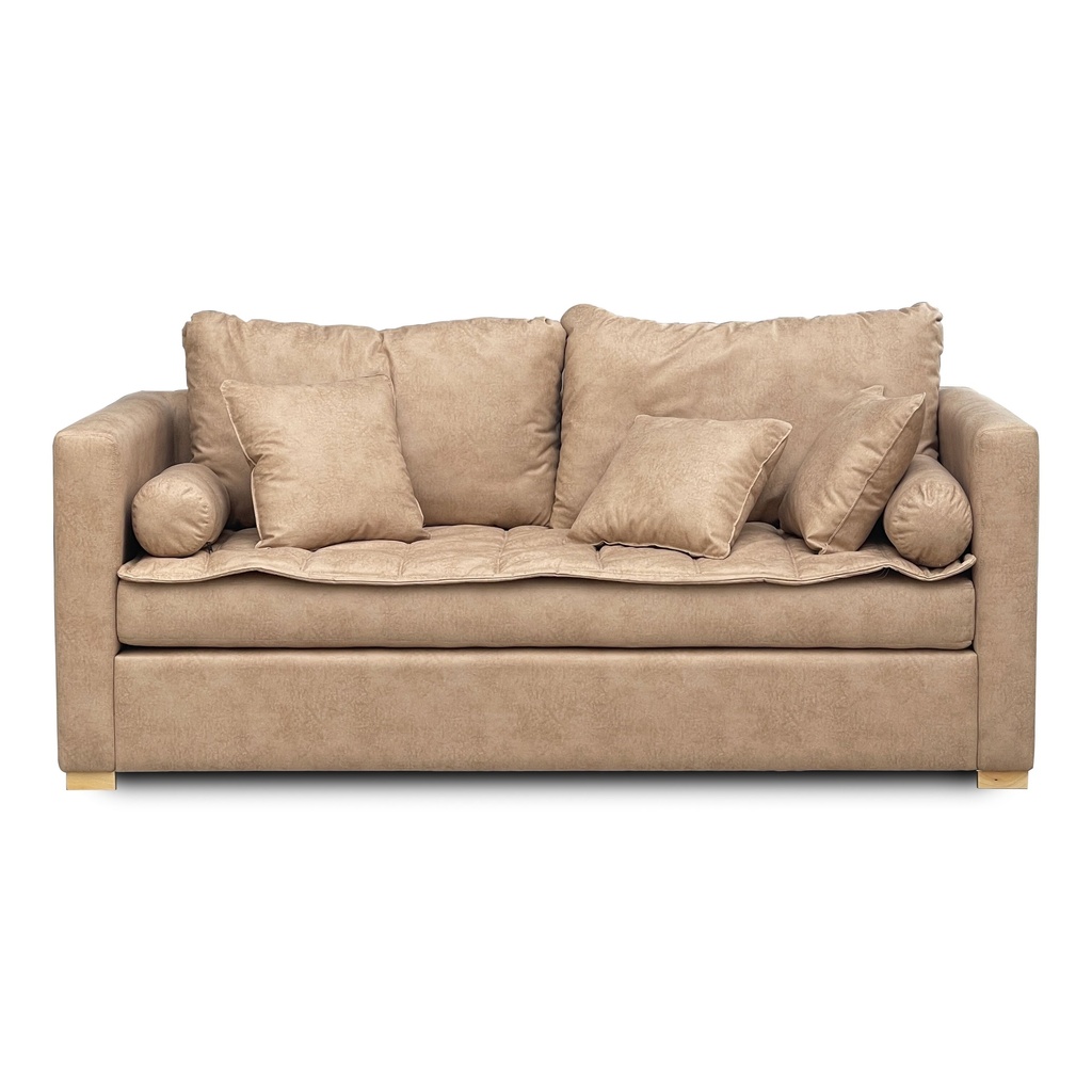 SOFA BARCELONA 210x90 CUEROTEX G3 BEIGE 