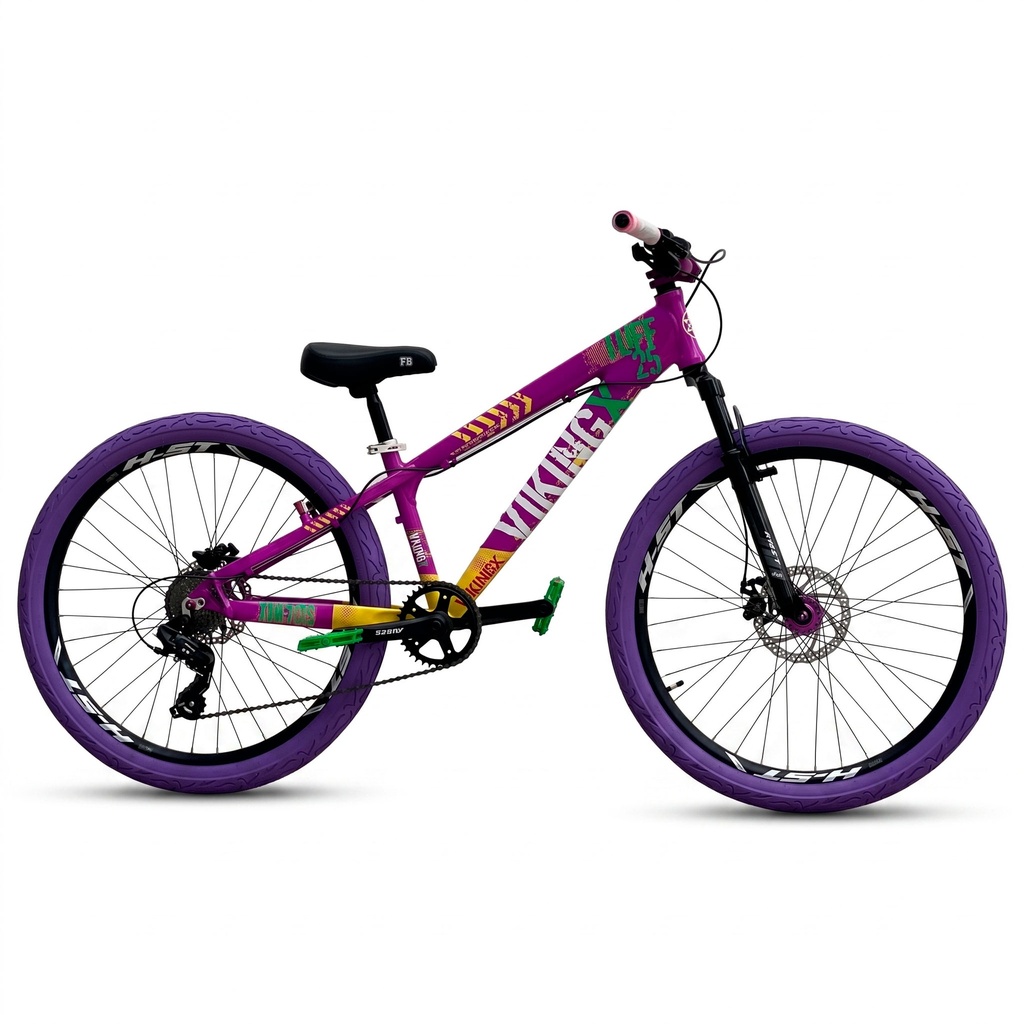 BICICLETA VIKING TUFF 25 ESPECIAL R26 7 VEL FRENO HIDRAULICO MASA TRONADORA CUB COLOR