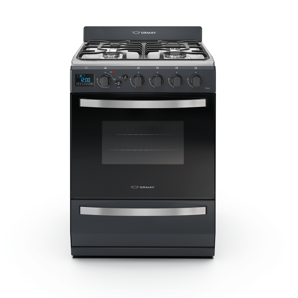 COCINA ORMAY EVO MULTIGAS 4H NEGRA 2041