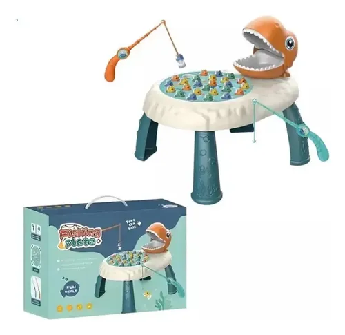 MESA DE PESCA ZIPPY MAGNETICO DINOSAURIO 18 PIEZAS