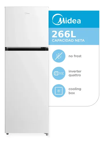 HELADERA MIDEA MDRT385MTF01AD 266L NO FROST INVERTER BLANCA