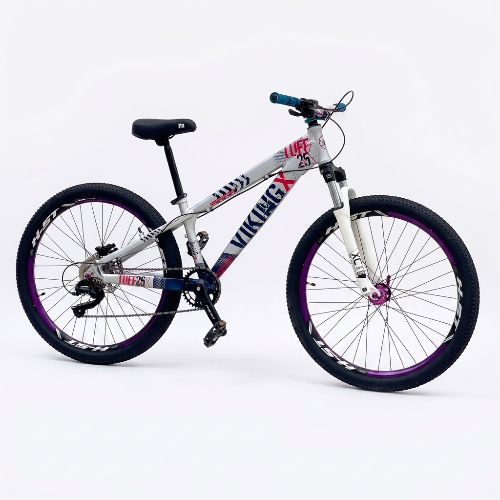 BICICLETA VIKING TUFF 25 R26 8 VEL FRENO HIDRAULICO  MASA TRONADORA GTA