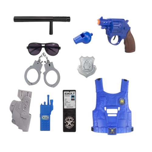 DISFRAZ DE POLICIA CON ACCESORIOS DI02