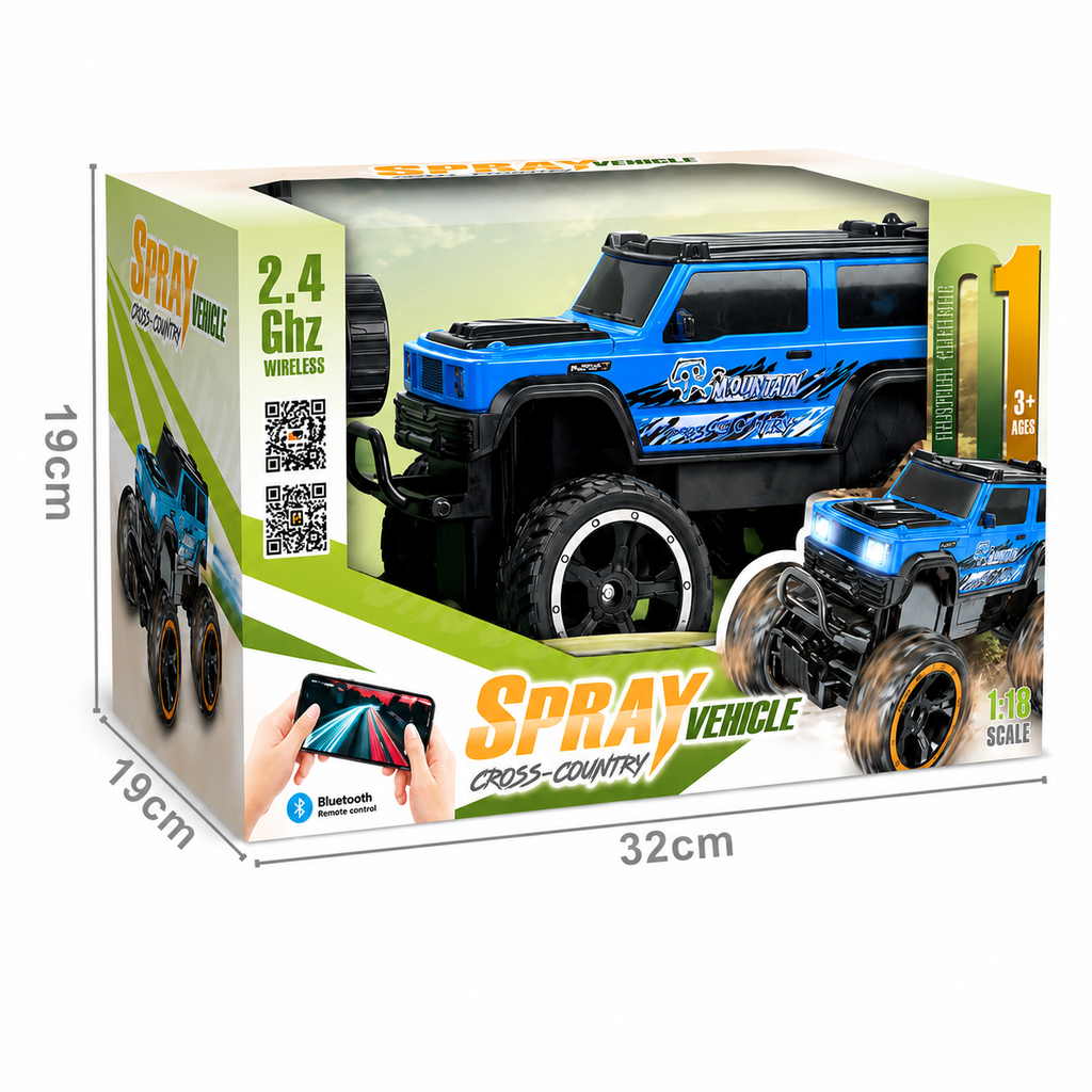 JEEP CON CONTROL REMOTO EXPLORER FAN AZUL RC04