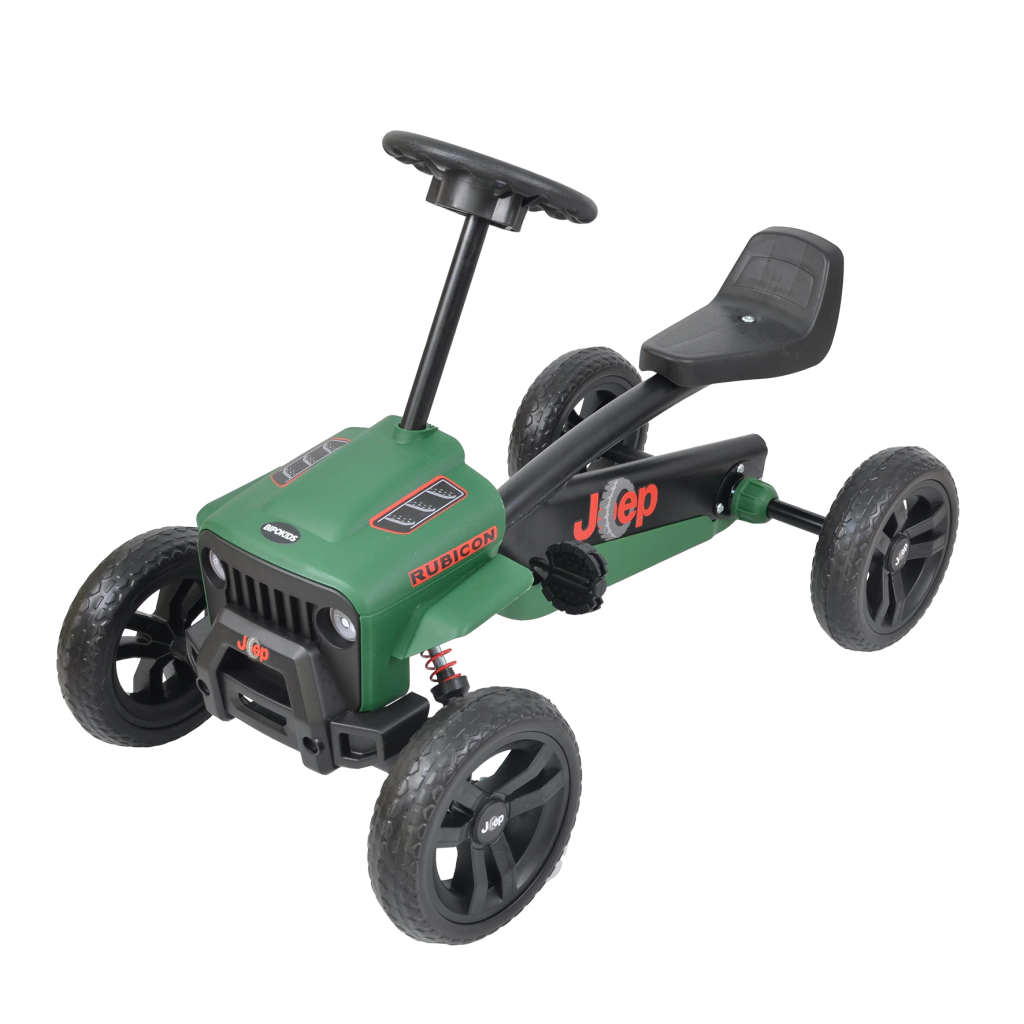 CUATRICICLO A PEDAL BIPOKIDS JEEP CON VOLANTE