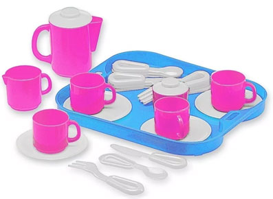 JUEGO DE TE DURAVIT CON BANDEJA 26 PIEZAS 500