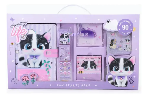 SET CHIMOLA STATIONERY JOY CAT ST113