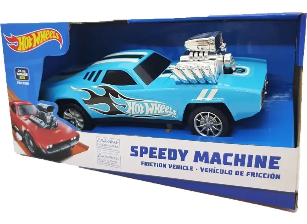 AUTO HOTWHEELS A FRICCION 22 CM 96700 CELESTE