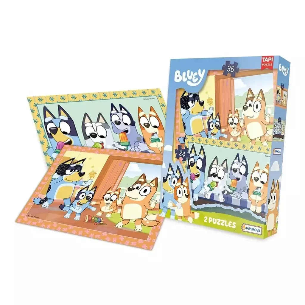 ROMPECABEZAS X2 24 Y 36 PIEZAS BLUEY 1193