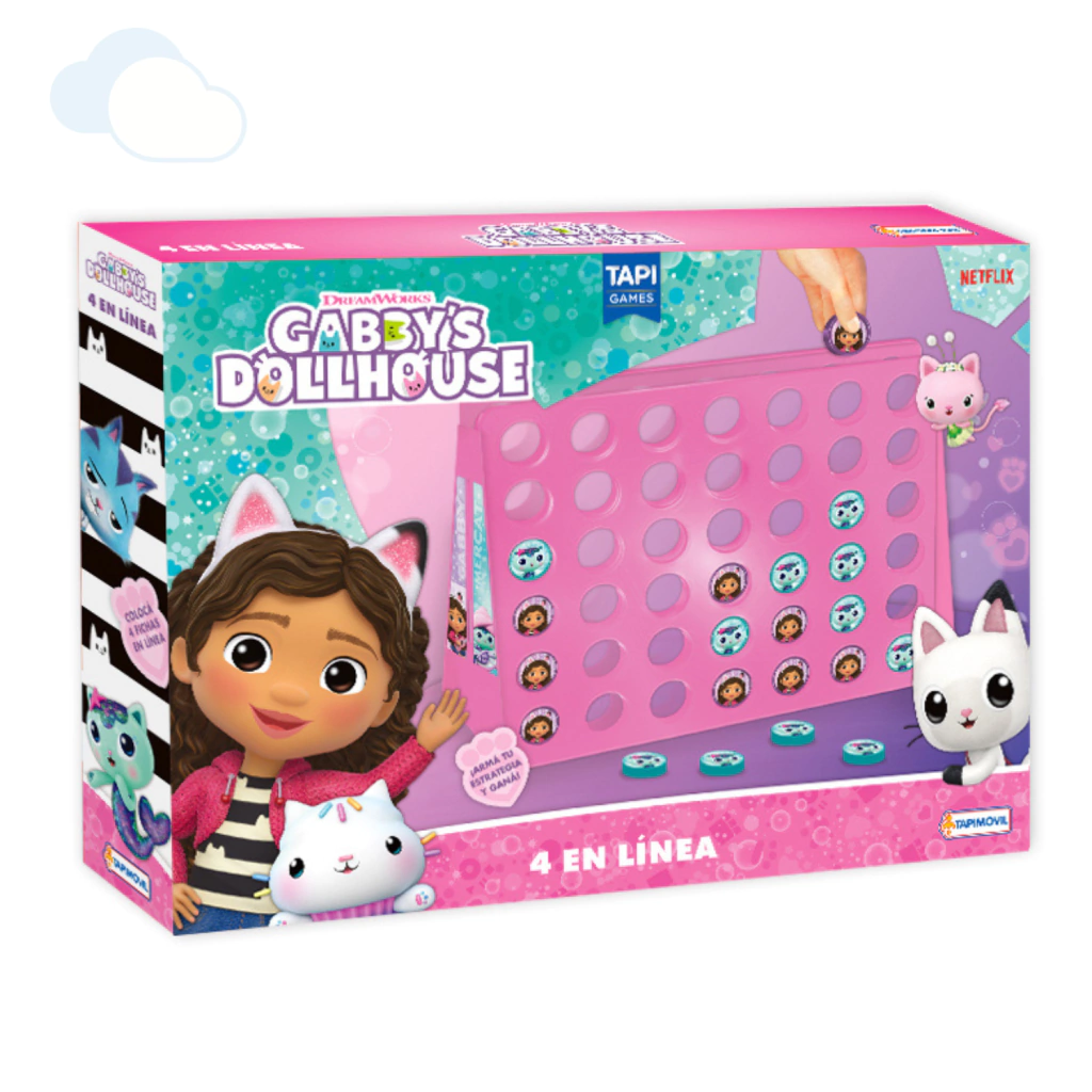 JUEGO DE MESA 4 EN LINEA GABBY DOLLHOUSE 0980