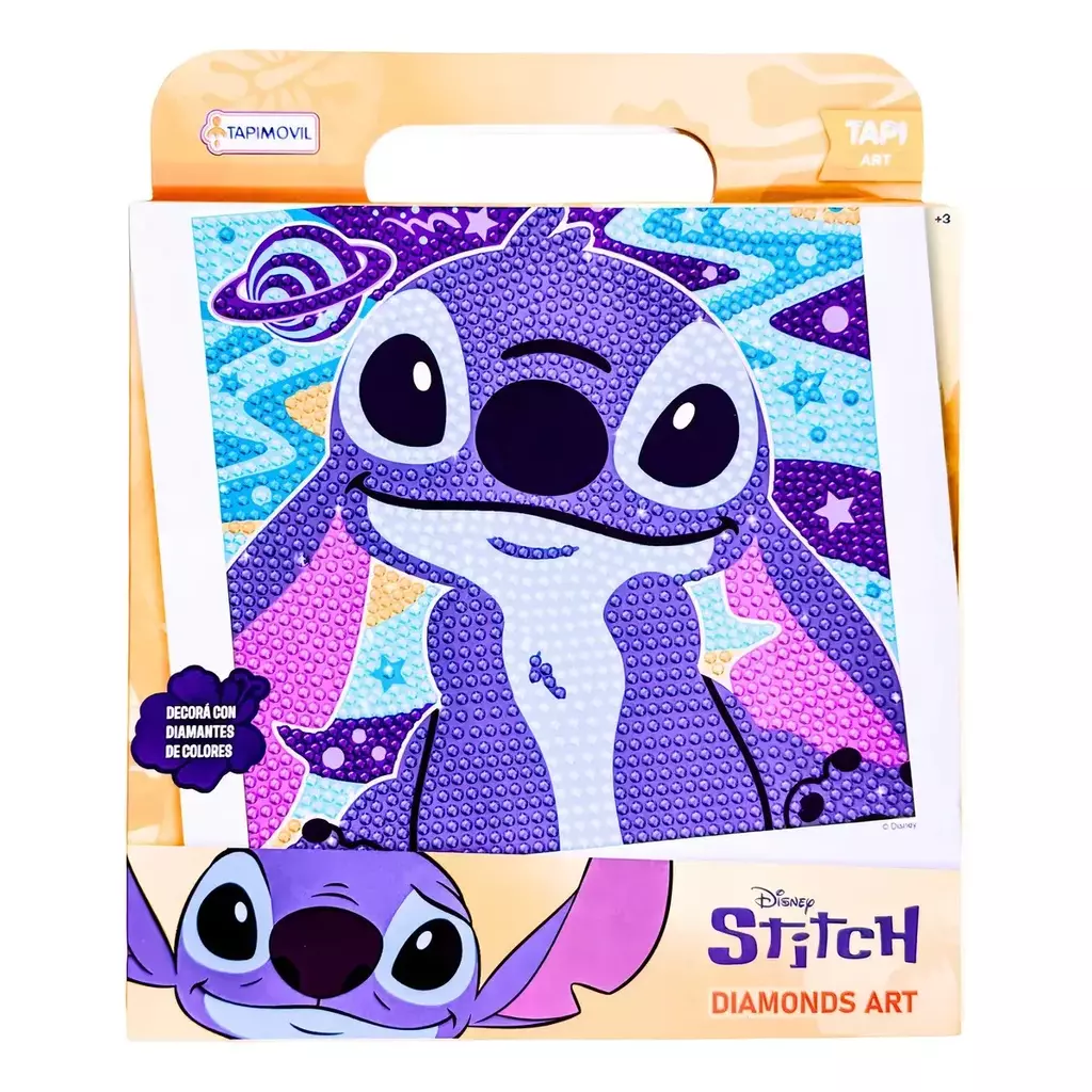 DIAMONDS ART KIT PARA DECORAR CON DIAMANTES STITCH 0168