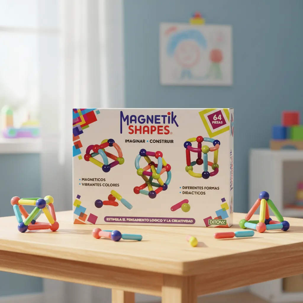 BLOQUES MAGNETICOS DITOYS 64 PIEZAS 2863