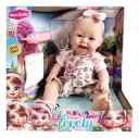 BEBE LOVELY HACE PIS 34CM CON ACCESORIOS 769